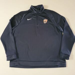 Nike Women's Black DRI-FIT Quarter Zip Long Sleeve Pullover Top